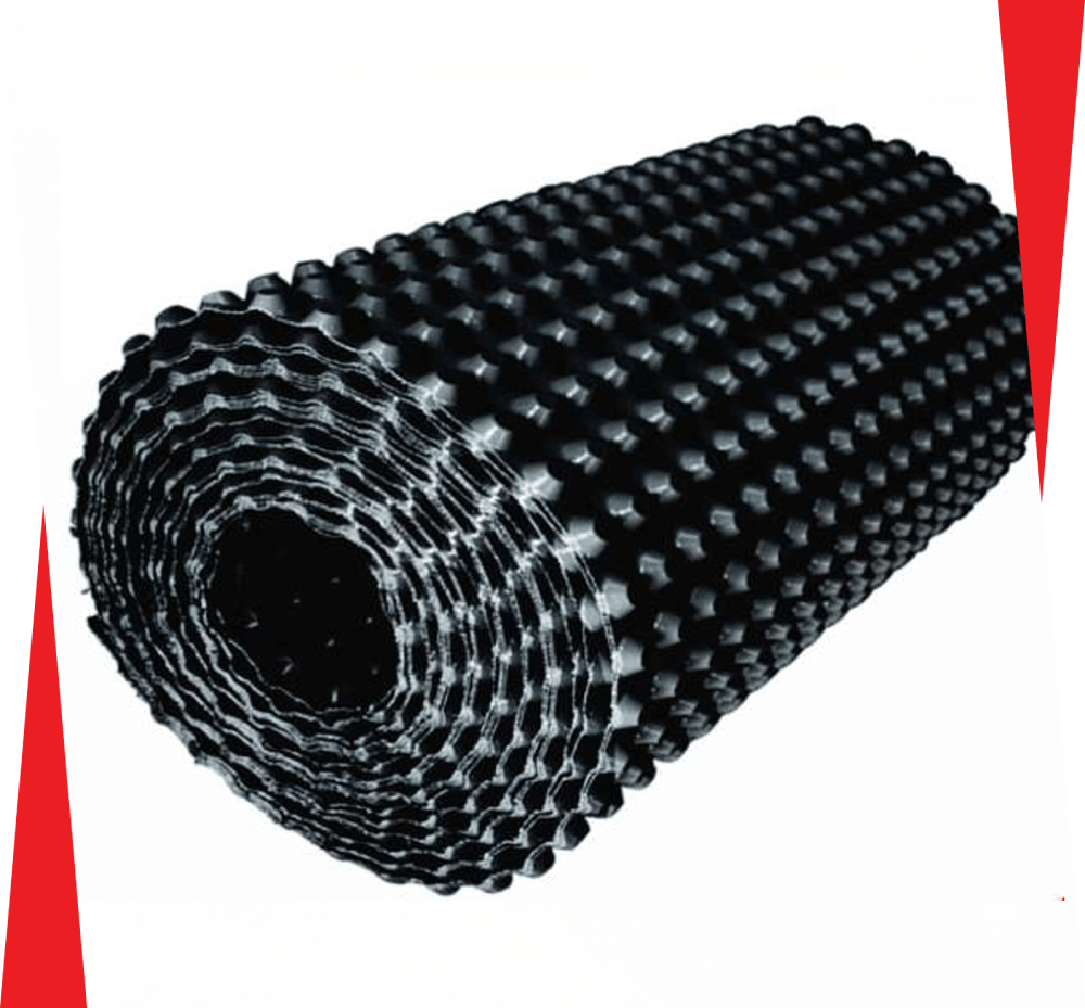 Dimple drain sheet — How it works